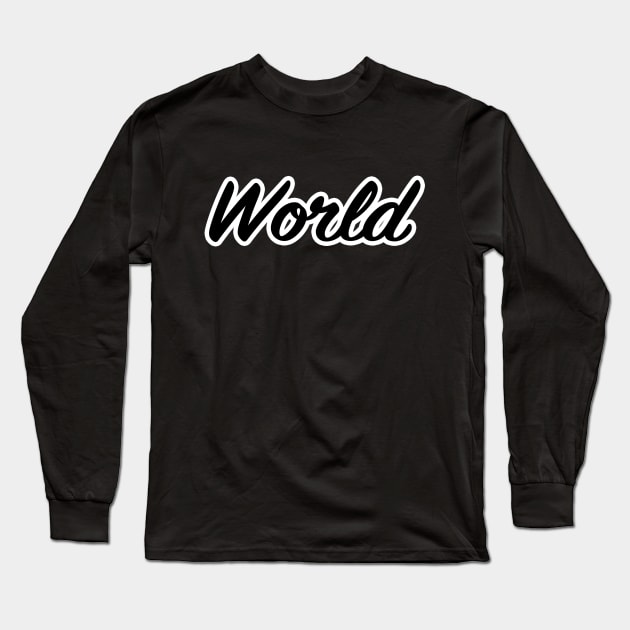 World Long Sleeve T-Shirt by lenn